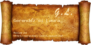 Gerendási Laura névjegykártya