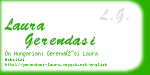 laura gerendasi business card